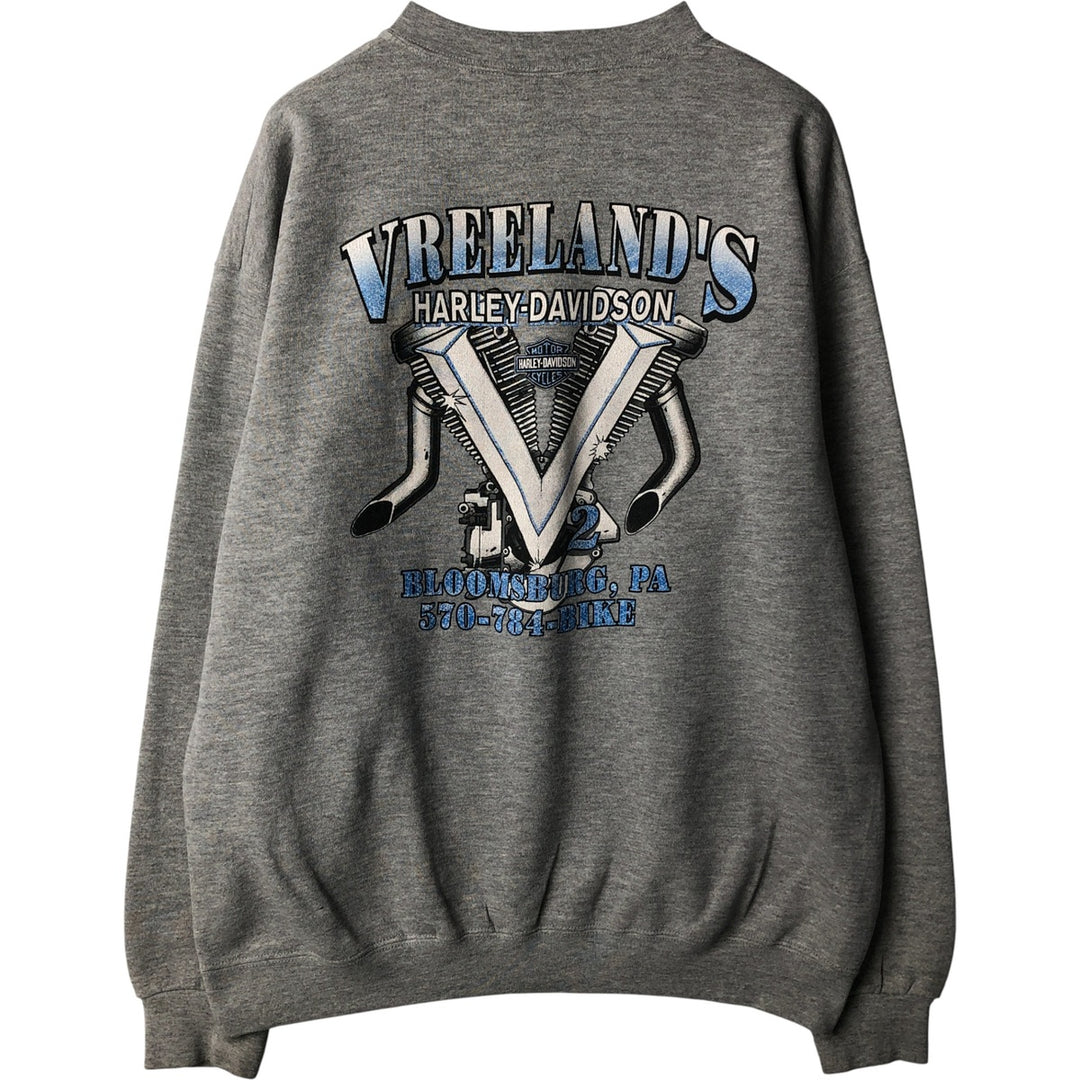 2000'S Harley-Davidson Advertising Sweatshirt, Men's XL unclear gray type Vintage Second Hand