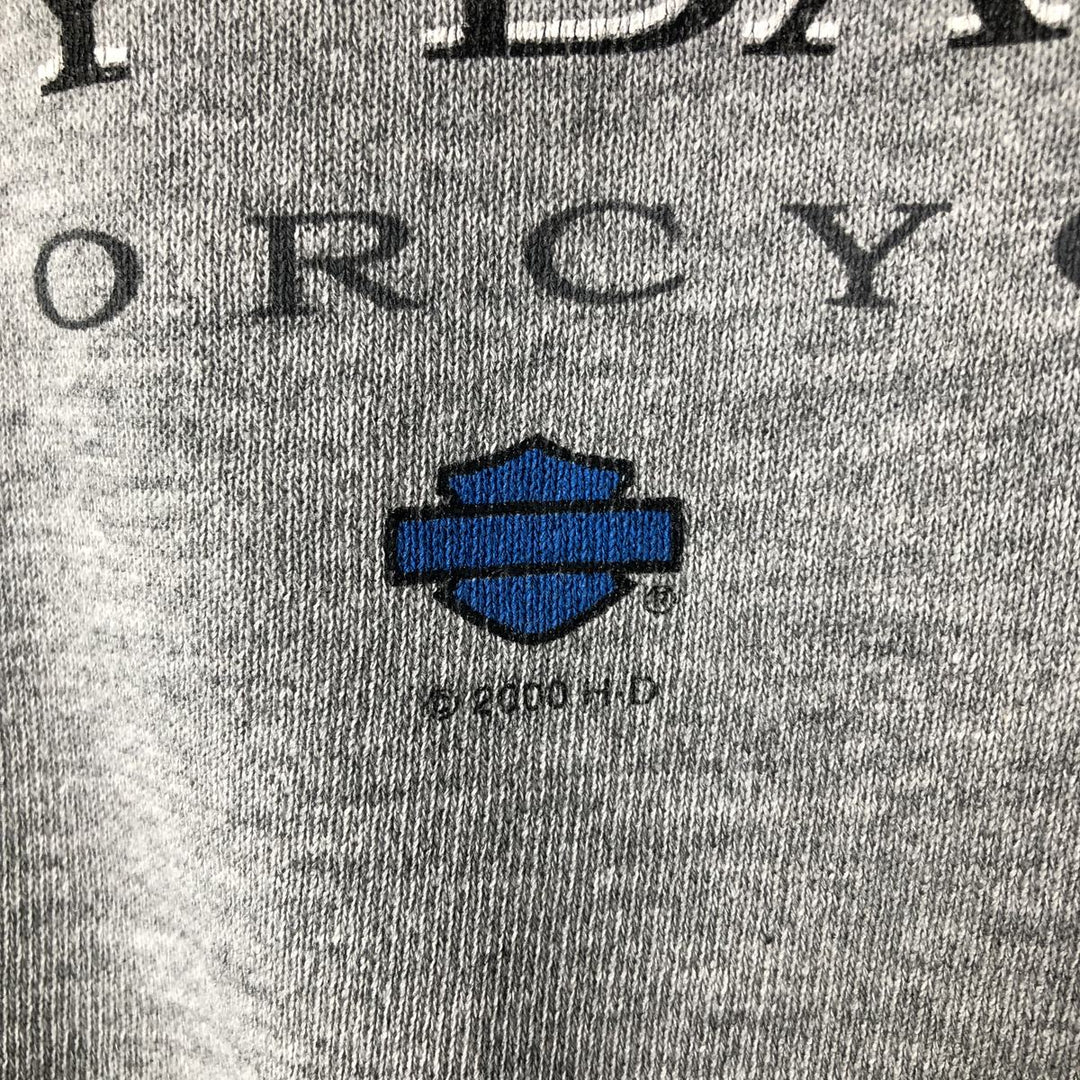 2000'S Harley-Davidson Advertising Sweatshirt, Men's XL unclear gray type Vintage Second Hand