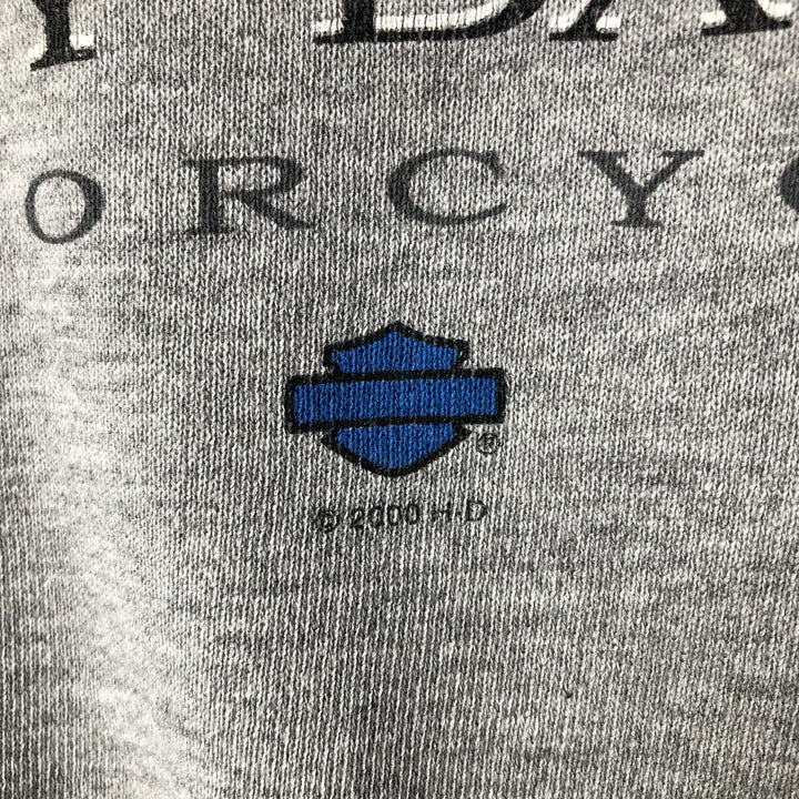 2000'S Harley-Davidson Advertising Sweatshirt, Men's XL unclear gray type Vintage Second Hand