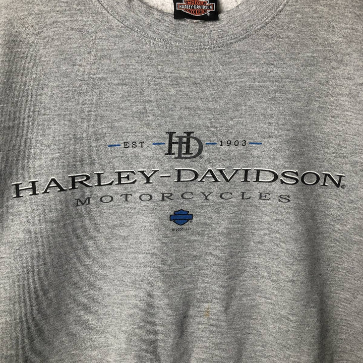 2000'S Harley-Davidson Advertising Sweatshirt, Men's XL unclear gray type Vintage Second Hand