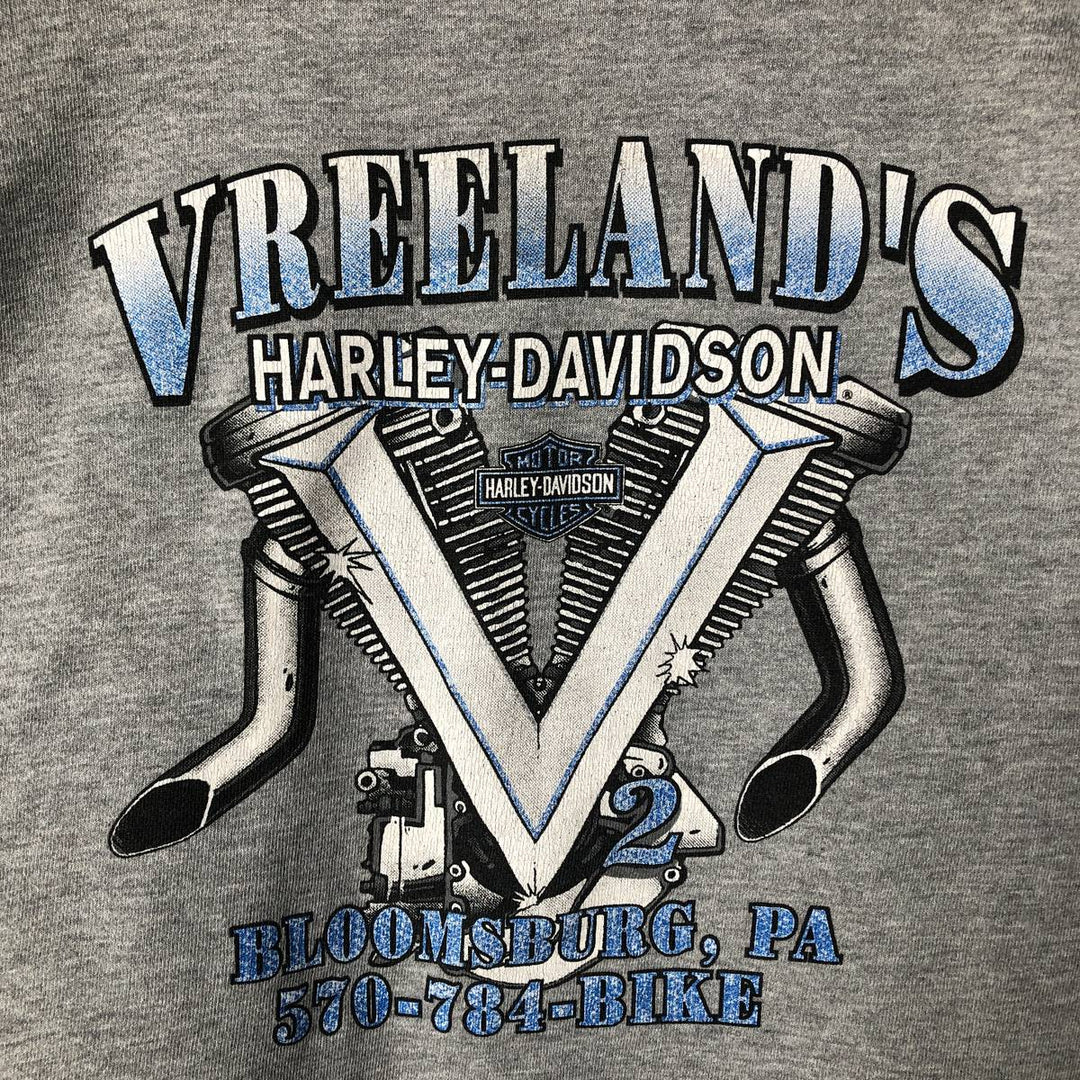 2000'S Harley-Davidson Advertising Sweatshirt, Men's XL unclear gray type Vintage Second Hand