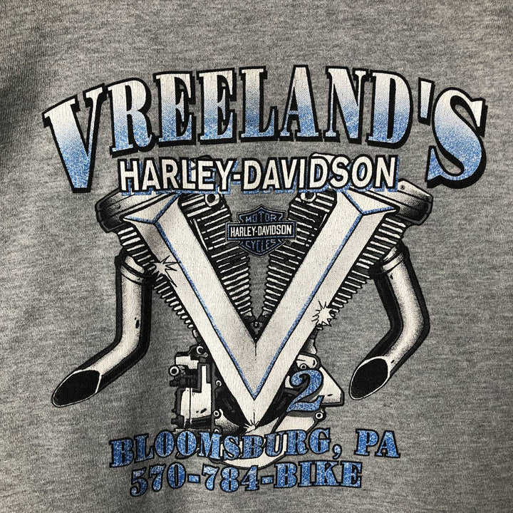 2000'S Harley-Davidson Advertising Sweatshirt, Men's XL unclear gray type Vintage Second Hand