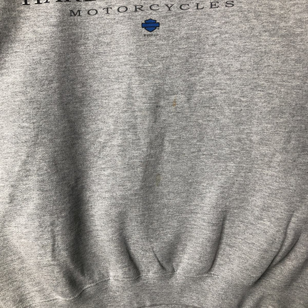 2000'S Harley-Davidson Advertising Sweatshirt, Men's XL unclear gray type Vintage Second Hand