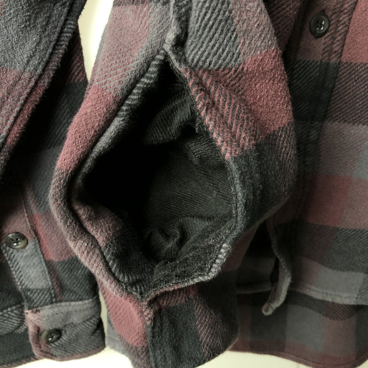 ORVIS Long Sleeve Flannel Check Shirt, Men's Size M cotton purple type Vintage Second Hand