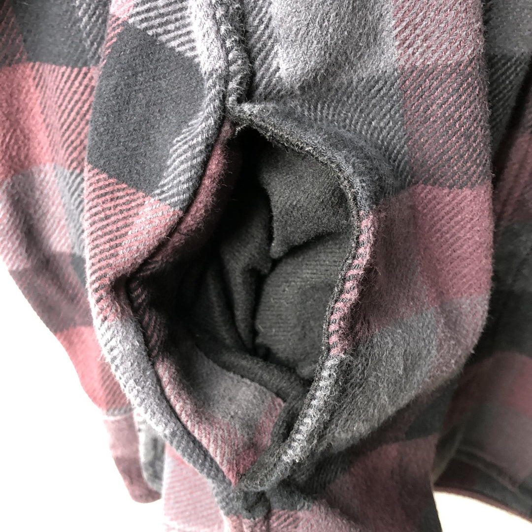 ORVIS Long Sleeve Flannel Check Shirt, Men's Size M cotton purple type Vintage Second Hand