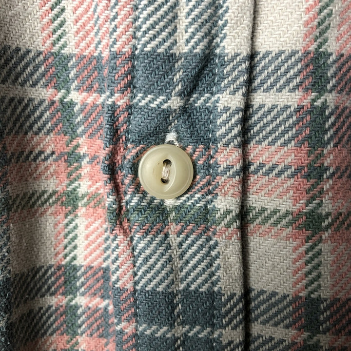 Ralph Lauren DENIM AND SUPPLY long-sleeved flannel check shirt, men's size L cotton green type Vintage Second Hand