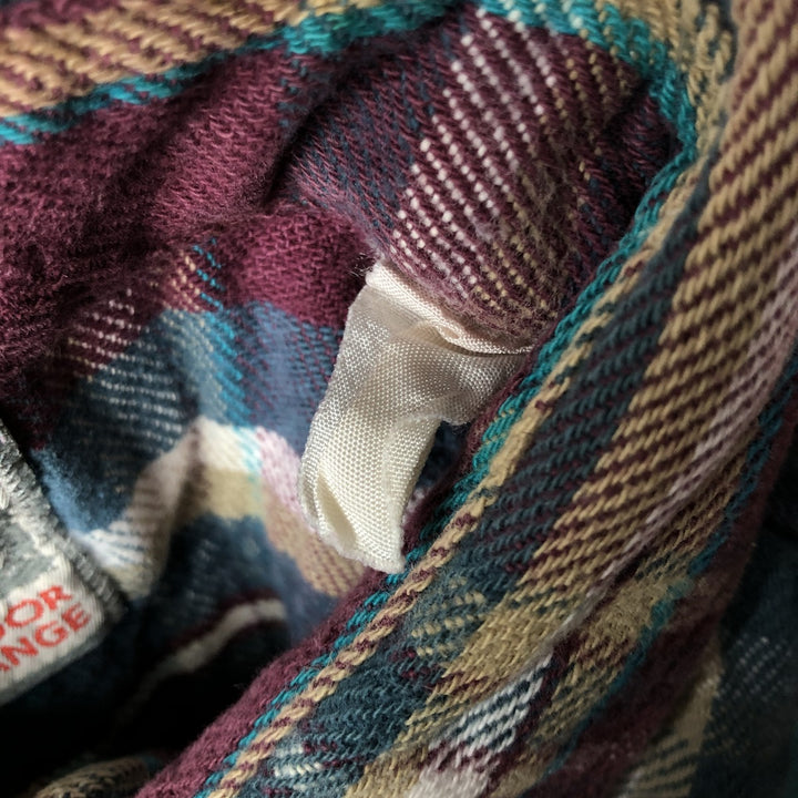 Outdoor Exchange Long Sleeve Flannel Check Shirt, Men's Size XL unclear red type Vintage Second Hand