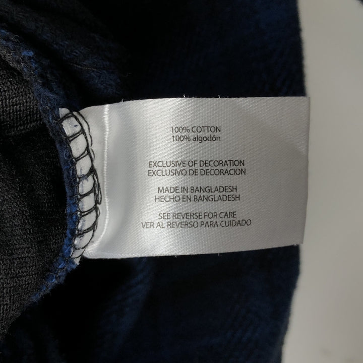 ORVIS Ombre Check Long Sleeve Flannel Check Shirt, Men's Size L cotton blue type Vintage Second Hand