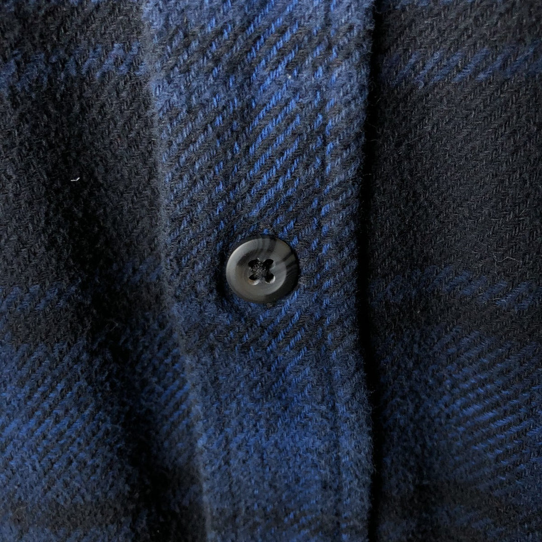 ORVIS Ombre Check Long Sleeve Flannel Check Shirt, Men's Size L cotton blue type Vintage Second Hand