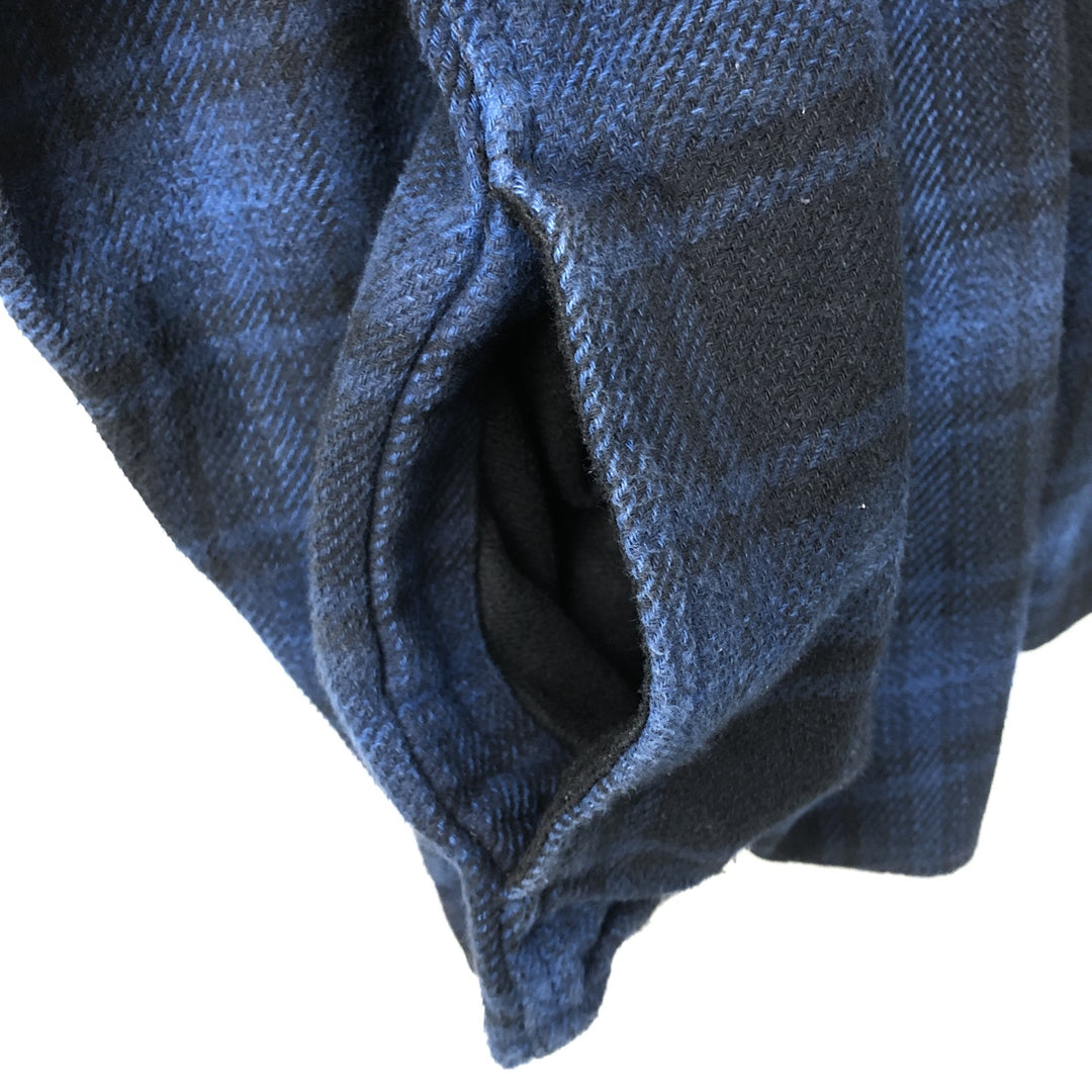 ORVIS Ombre Check Long Sleeve Flannel Check Shirt, Men's Size L cotton blue type Vintage Second Hand