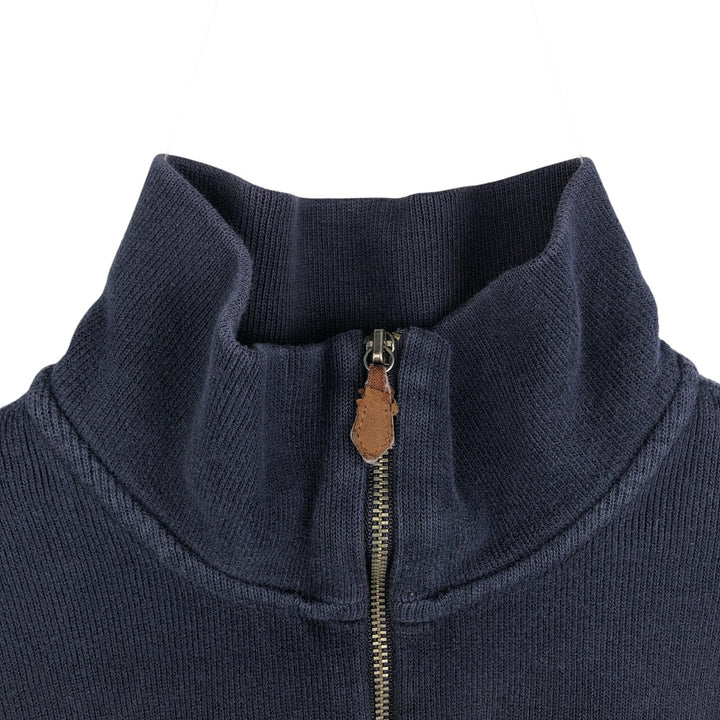 Ralph Lauren POLO by Ralph Lauren Half-Zip Sweatshirt, Men's XL cotton navy blue type Vintage Second Hand