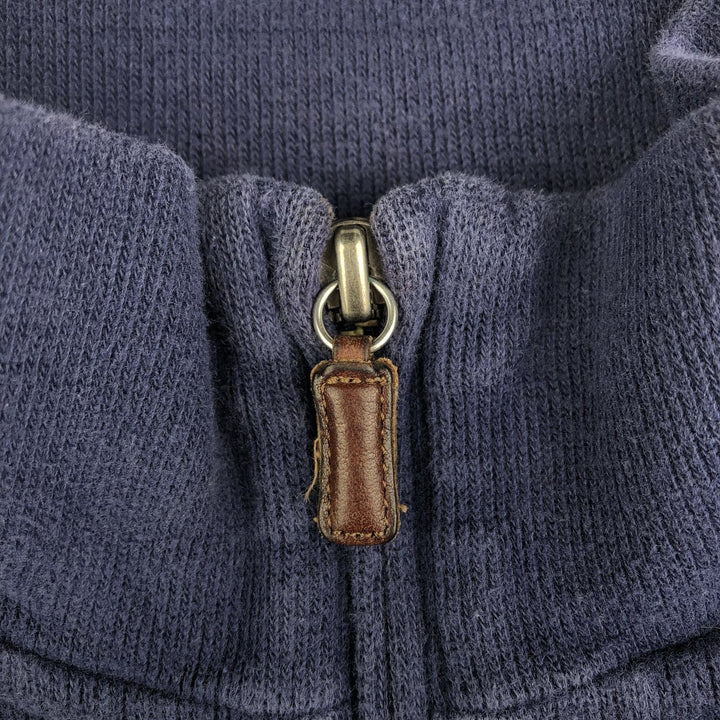Ralph Lauren POLO by Ralph Lauren Half-Zip Sweatshirt, Men's Size L cotton navy blue type Vintage Second Hand