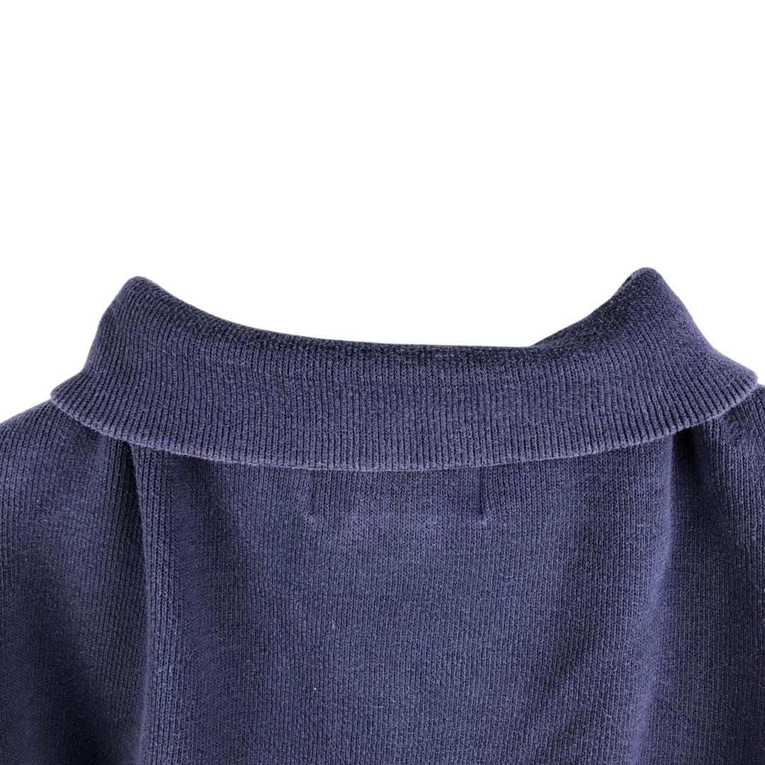 Ralph Lauren POLO by Ralph Lauren Half-Zip Sweatshirt, Men's Size L cotton navy blue type Vintage Second Hand