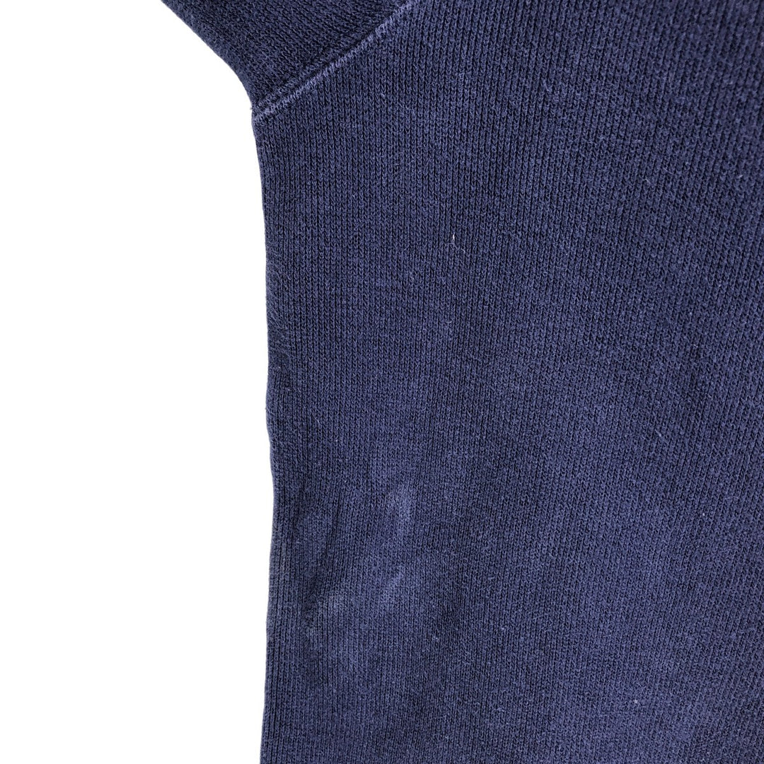 Ralph Lauren POLO by Ralph Lauren Half-Zip Sweatshirt, Men's Size L cotton navy blue type Vintage Second Hand