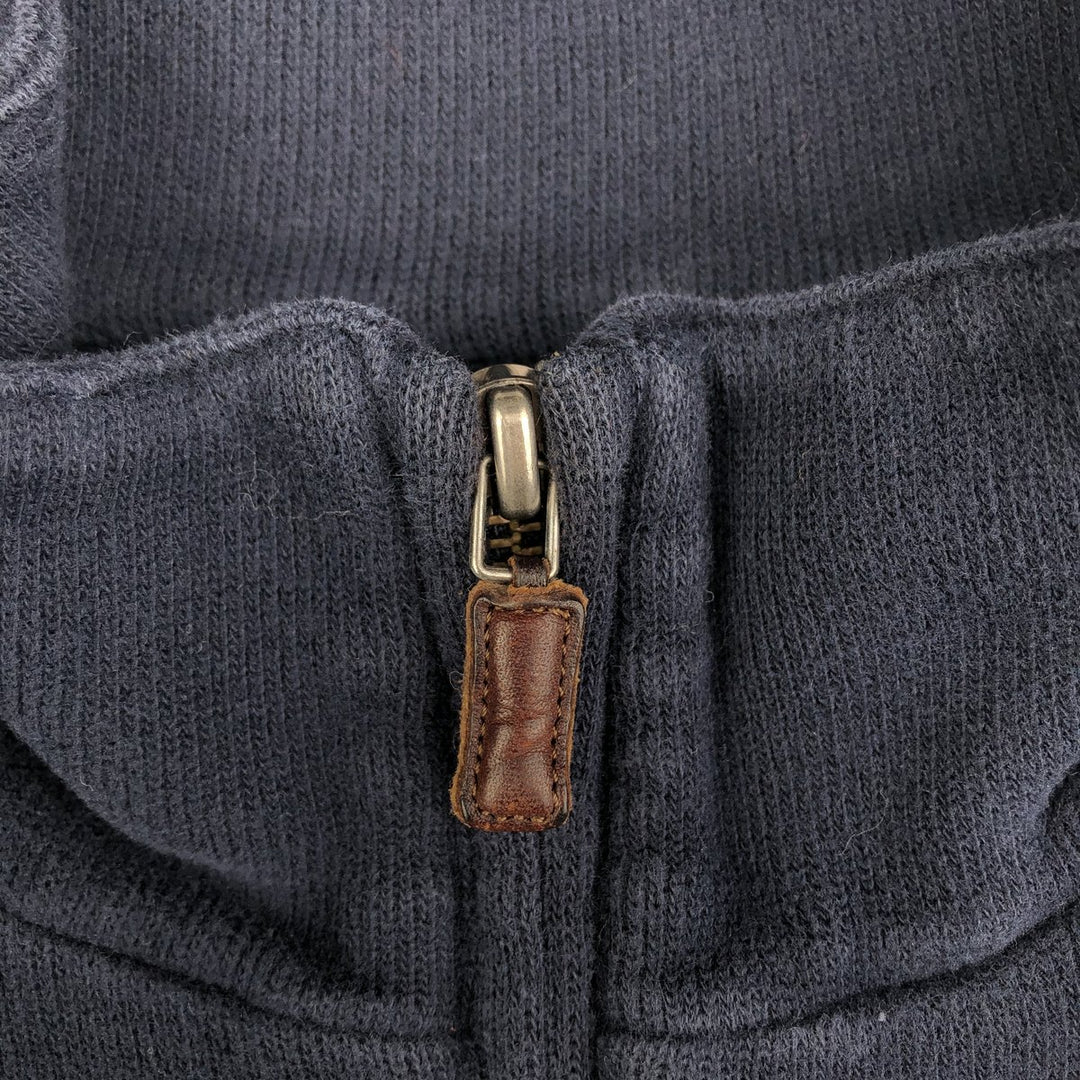 Ralph Lauren POLO by Ralph Lauren Half-Zip Sweatshirt, Men's XL cotton navy blue type Vintage Second Hand