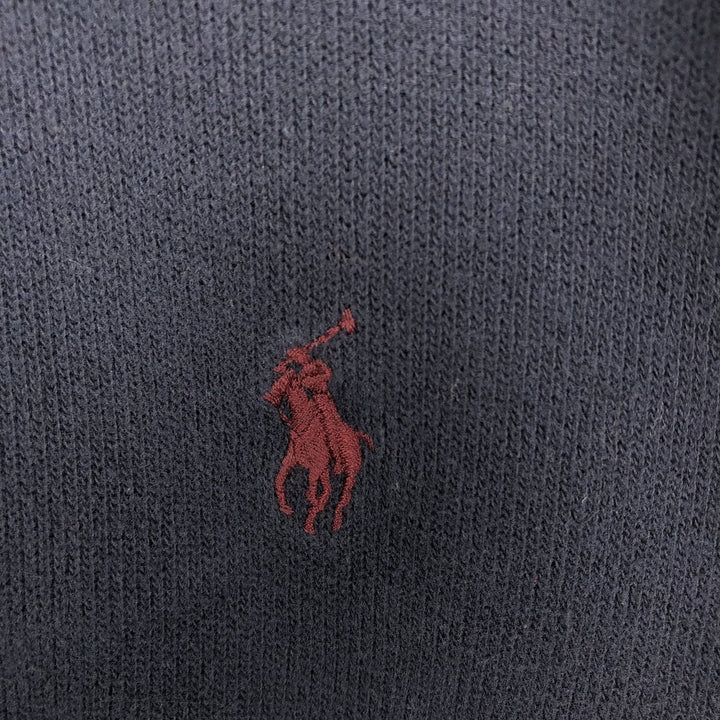 Ralph Lauren POLO by Ralph Lauren Half-Zip Sweatshirt, Men's XL cotton navy blue type Vintage Second Hand