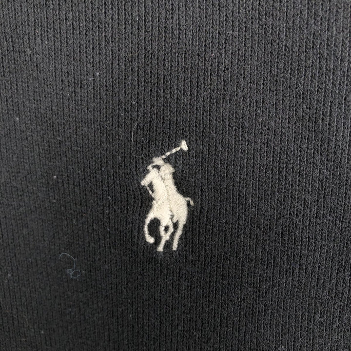 Ralph Lauren POLO RALPH LAUREN Half-zip sweatshirt, sweatshirt, men's size L cotton black type Vintage Second Hand
