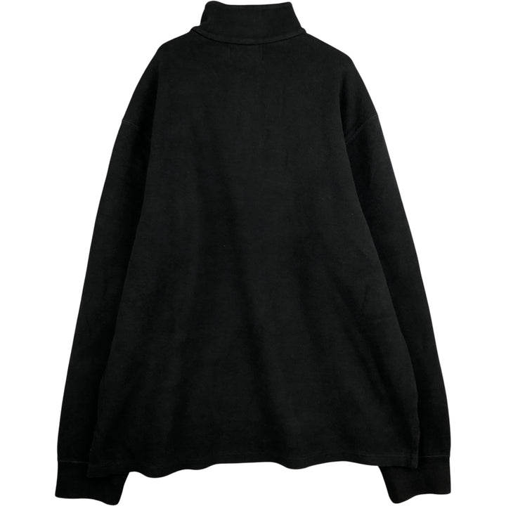 Ralph Lauren POLO by Ralph Lauren Half-Zip Sweatshirt, Men's XL cotton black type Vintage Second Hand