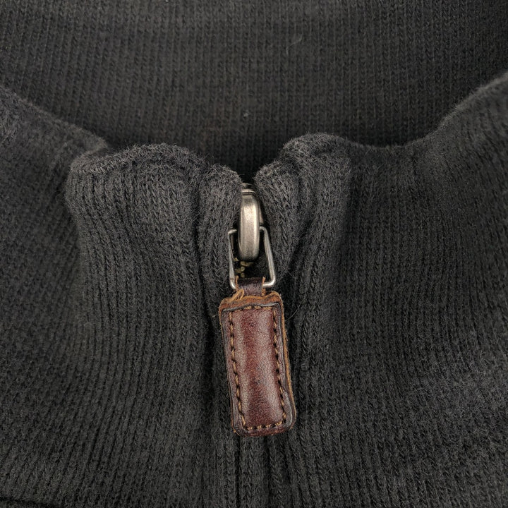 Ralph Lauren POLO by Ralph Lauren Half-Zip Sweatshirt, Men's XL cotton black type Vintage Second Hand