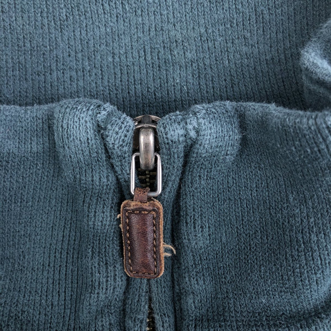 Ralph Lauren POLO by Ralph Lauren Half-Zip Sweatshirt, Men's XL cotton Green type dark green Vintage Second Hand