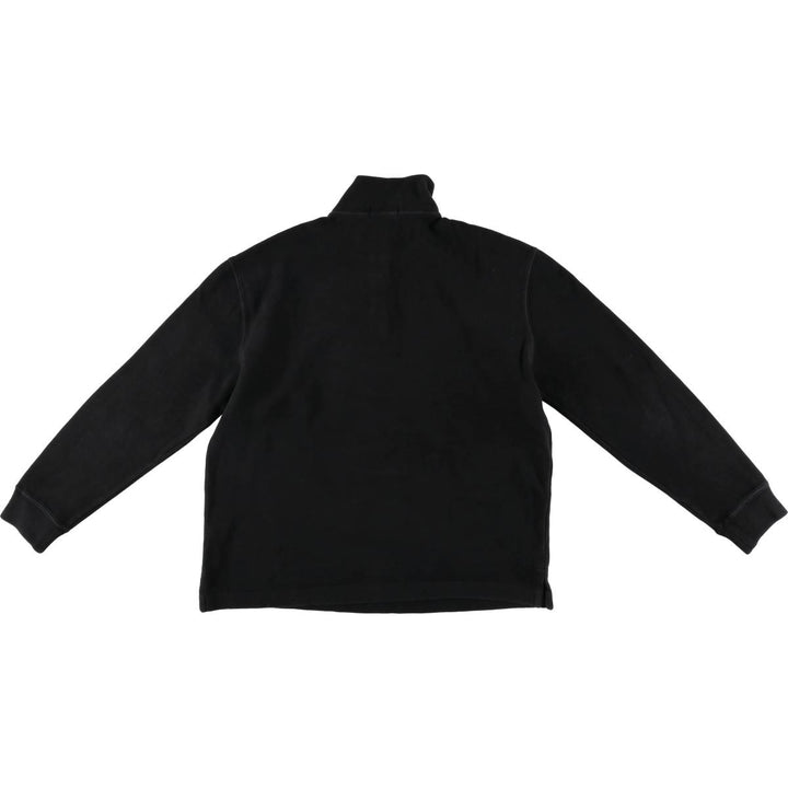 Ralph Lauren POLO Ralph Lauren half-zip sweatshirt, men's size M cotton black type Vintage Second Hand