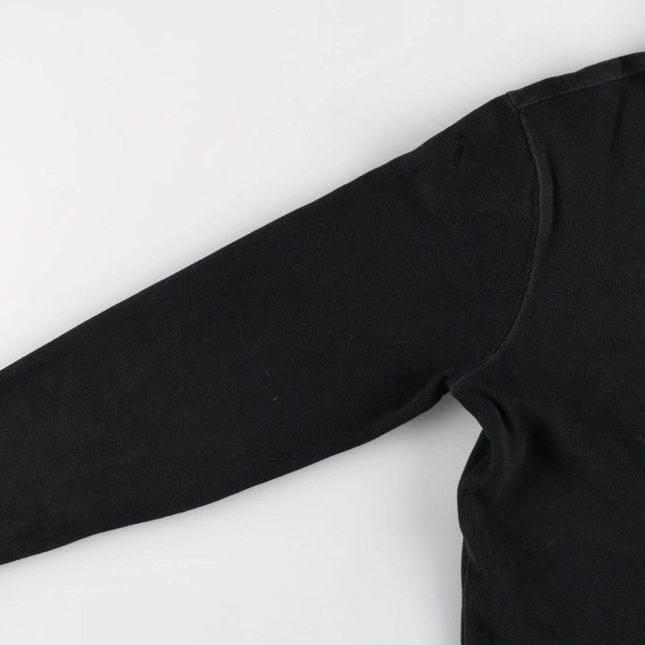 Ralph Lauren POLO Ralph Lauren half-zip sweatshirt, men's size M cotton black type Vintage Second Hand