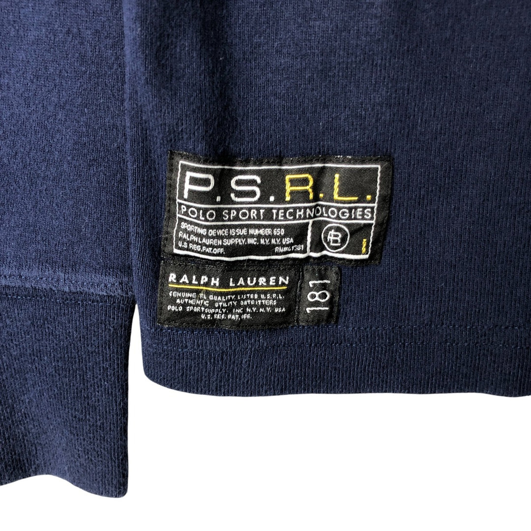 Vintage 90'S Ralph Lauren POLO SPORT long-sleeved T-shirt, size M, men's cotton navy blue type Vintage Second Hand