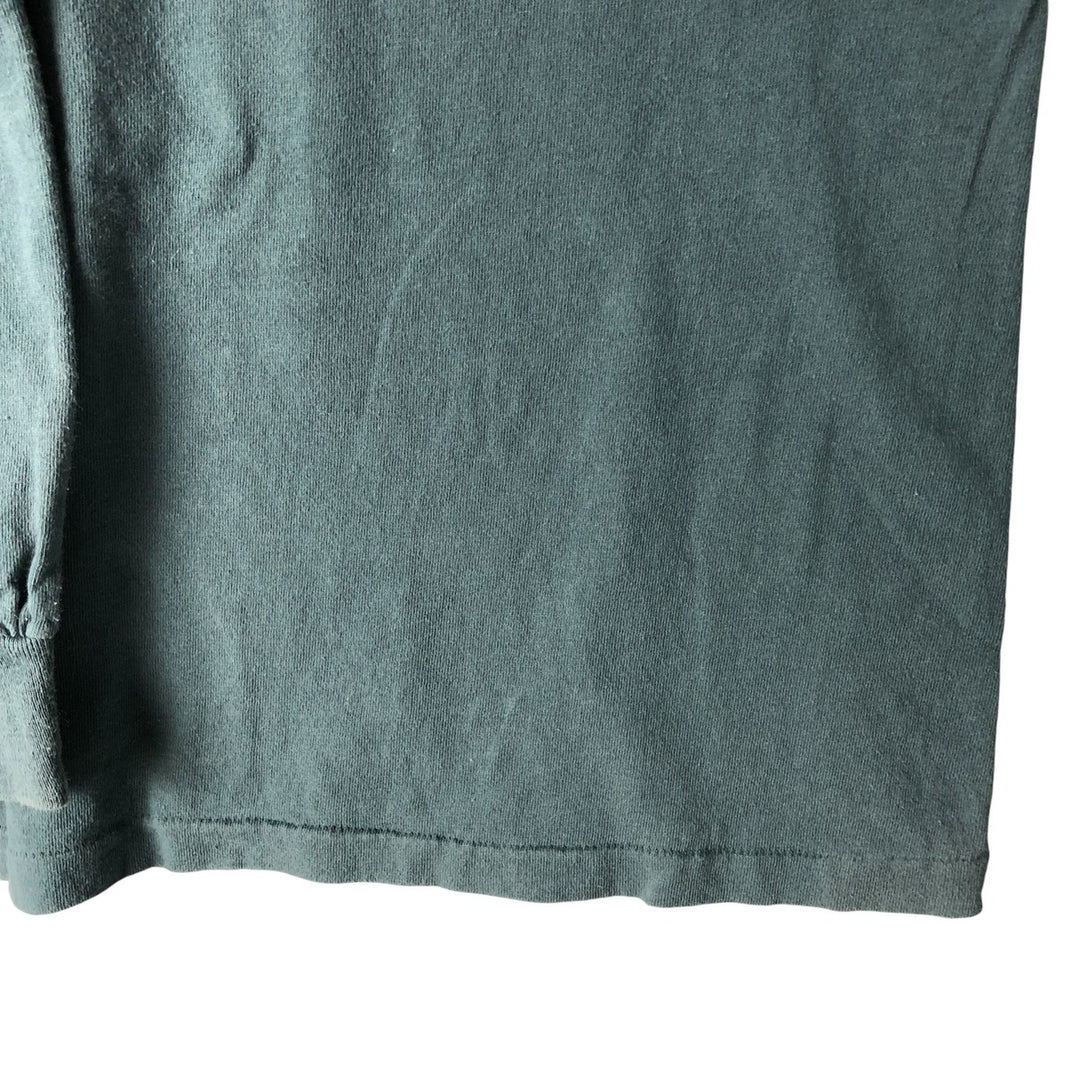 Vintage 90'S Harley-Davidson V-neck Motorcycle Long Sleeve T-Shirt, Made in USA, Men's Size Medium cotton Khaki type Vintage Second Hand