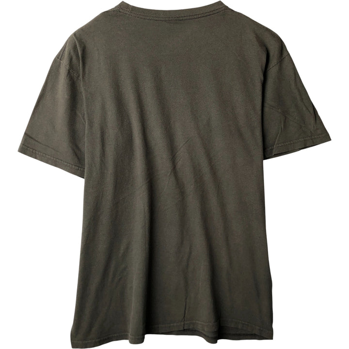 00's THE BEATLES Band T-shirt, Band T, Men's L size cotton Charcoal Vintage Second Hand