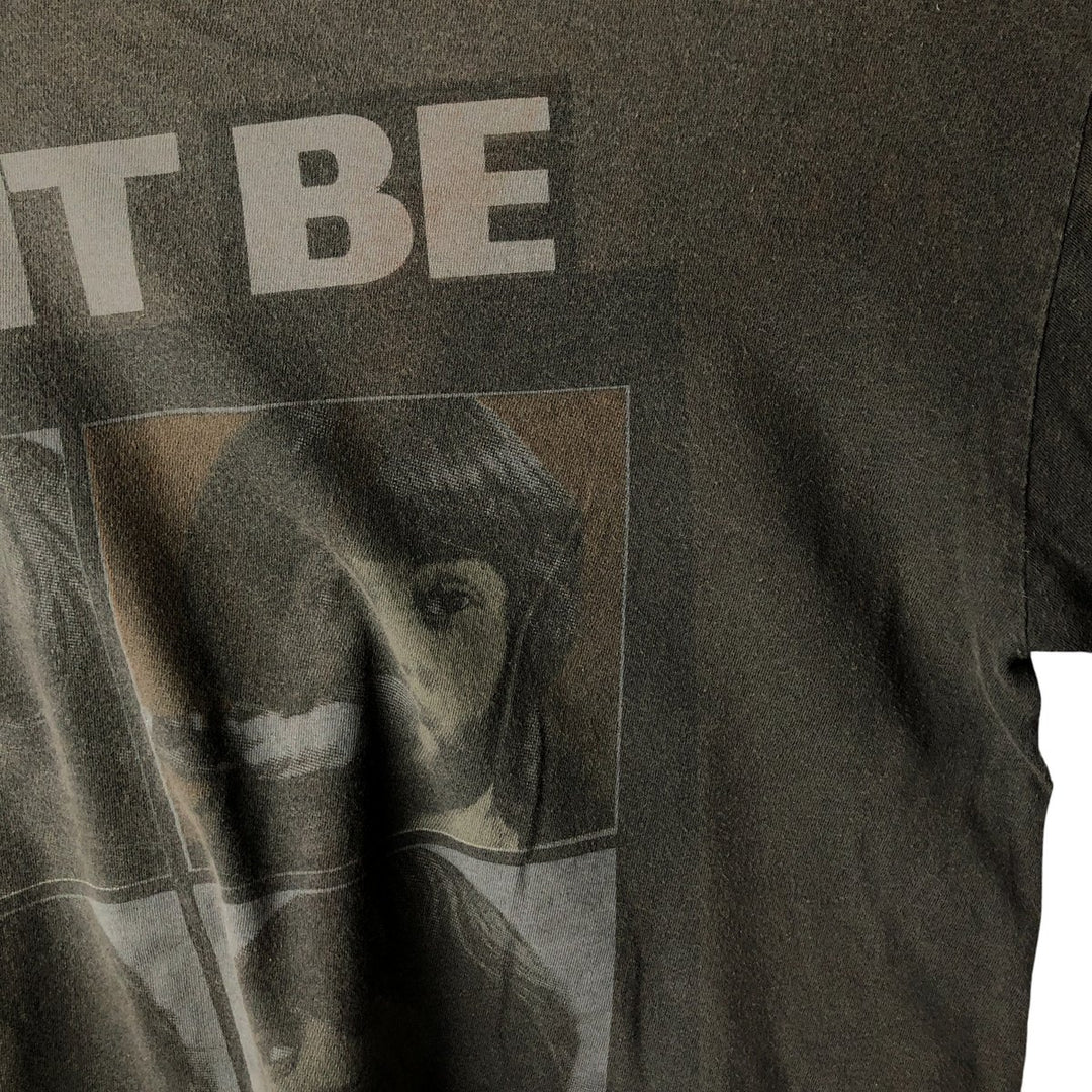 00's THE BEATLES Band T-shirt, Band T, Men's L size cotton Charcoal Vintage Second Hand