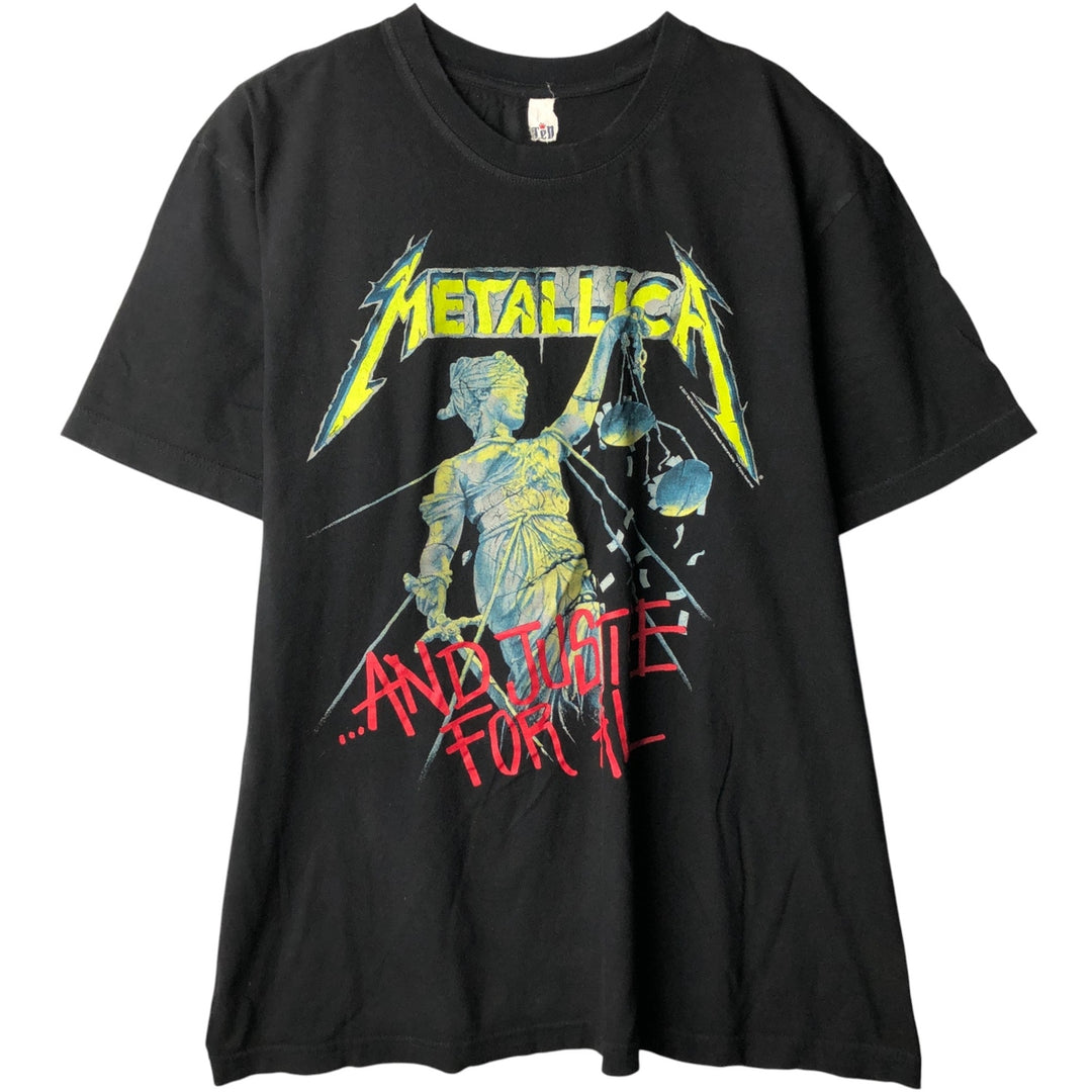 00'S TEN Metallica Band T-Shirt, Men's Size XL cotton black type Vintage Second Hand