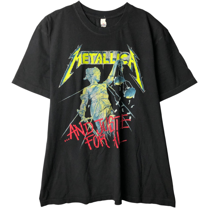 00'S TEN Metallica Band T-Shirt, Men's Size XL cotton black type Vintage Second Hand
