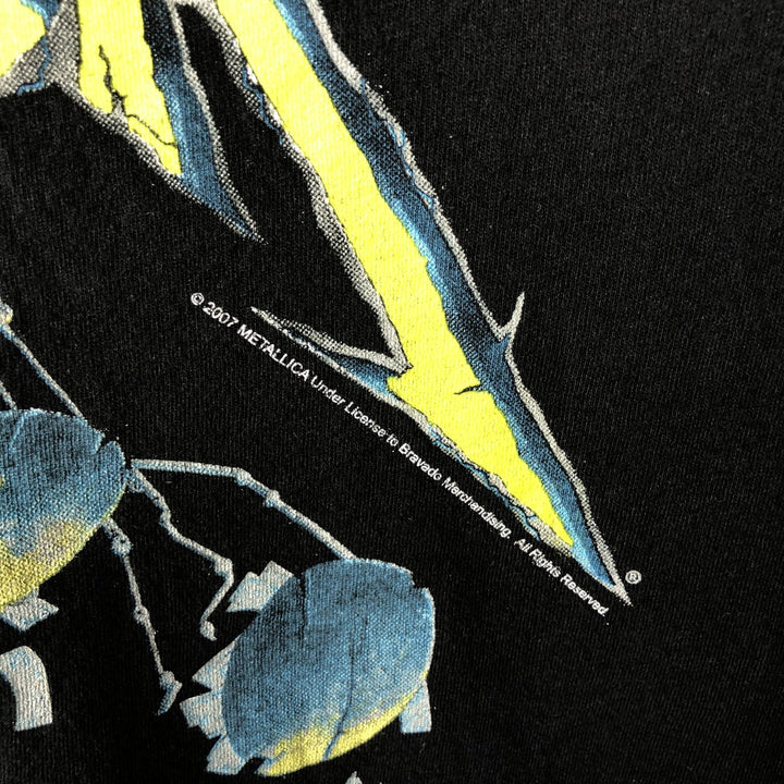 00'S TEN Metallica Band T-Shirt, Men's Size XL cotton black type Vintage Second Hand