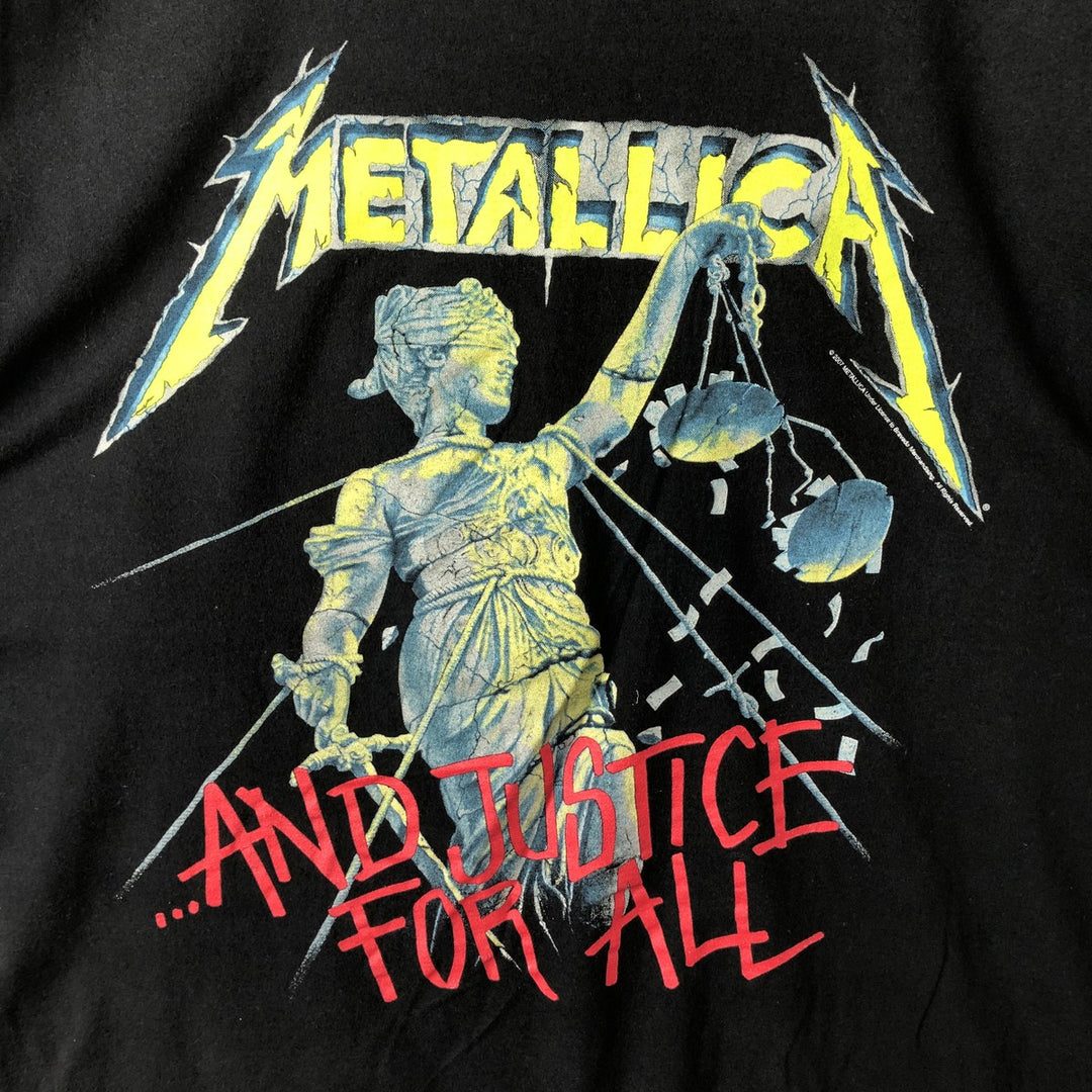 00'S TEN Metallica Band T-Shirt, Men's Size XL cotton black type Vintage Second Hand