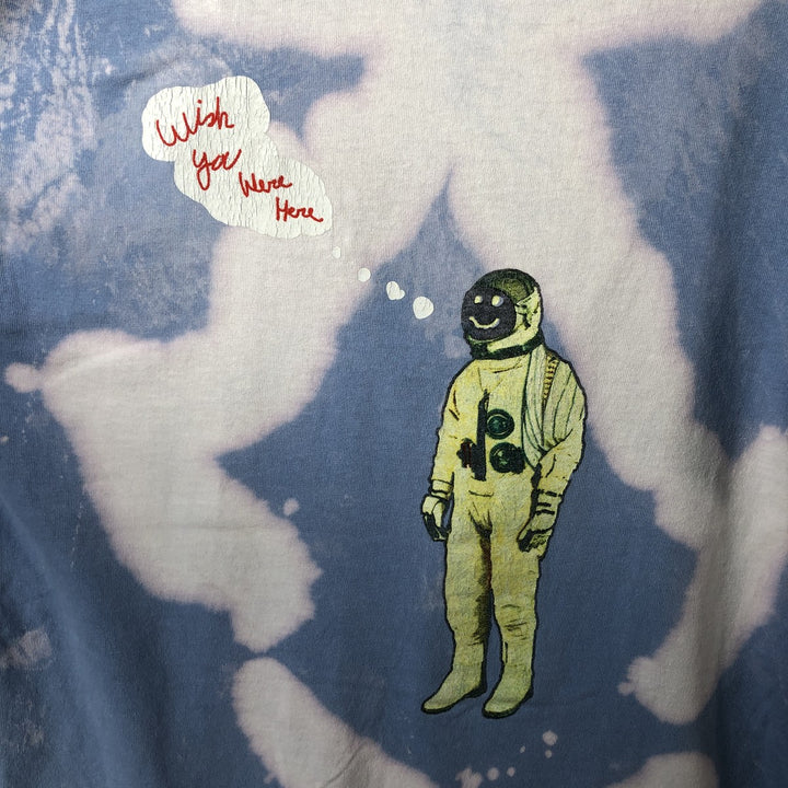 ASTRO WORLD Astroworld Tie-Dye Pattern Rap T-Shirt, Men's Size Medium cotton Blue type light blue Vintage Second Hand