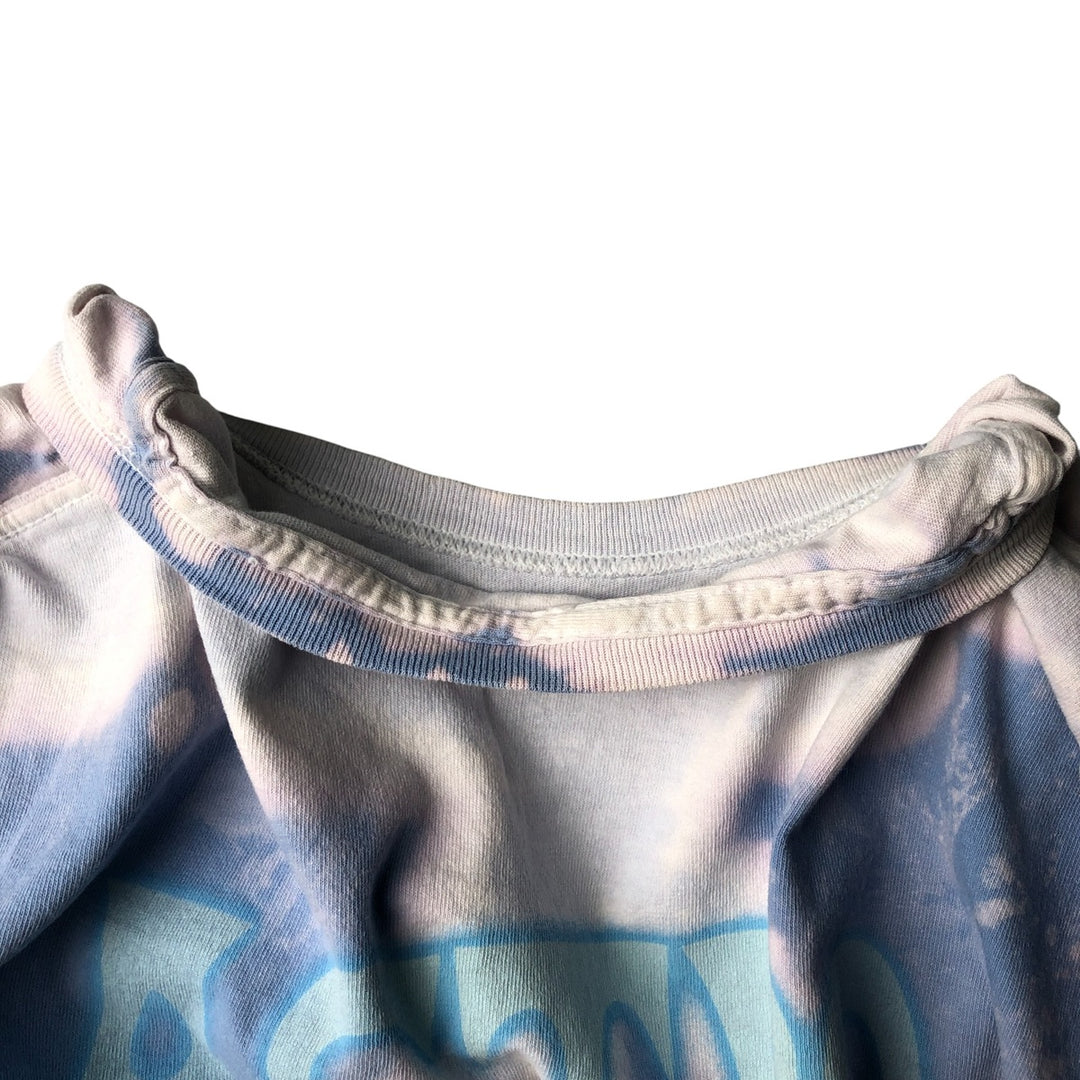 ASTRO WORLD Astroworld Tie-Dye Pattern Rap T-Shirt, Men's Size Medium cotton Blue type light blue Vintage Second Hand