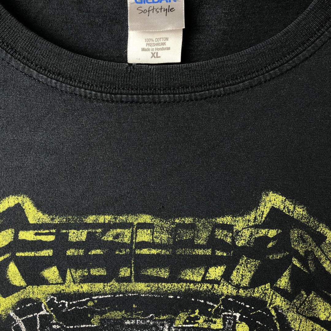 Gildan Metallica Band T-Shirt, Men's Size XL cotton black type Vintage Second Hand