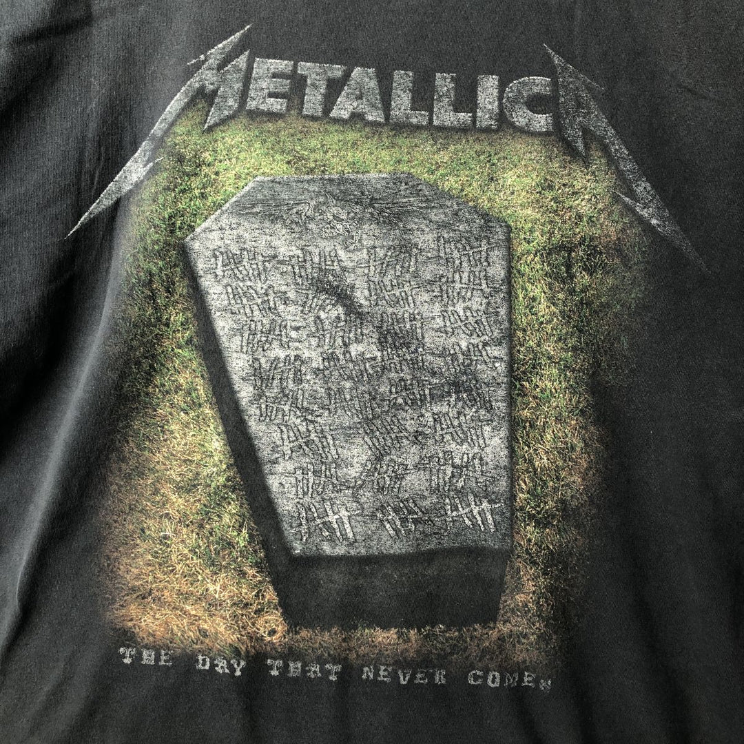 Gildan Metallica Band T-Shirt, Men's Size XL cotton black type Vintage Second Hand