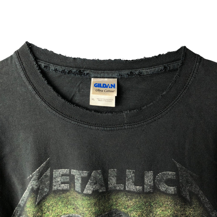 Gildan Metallica Band T-Shirt, Men's Size XL cotton black type Vintage Second Hand