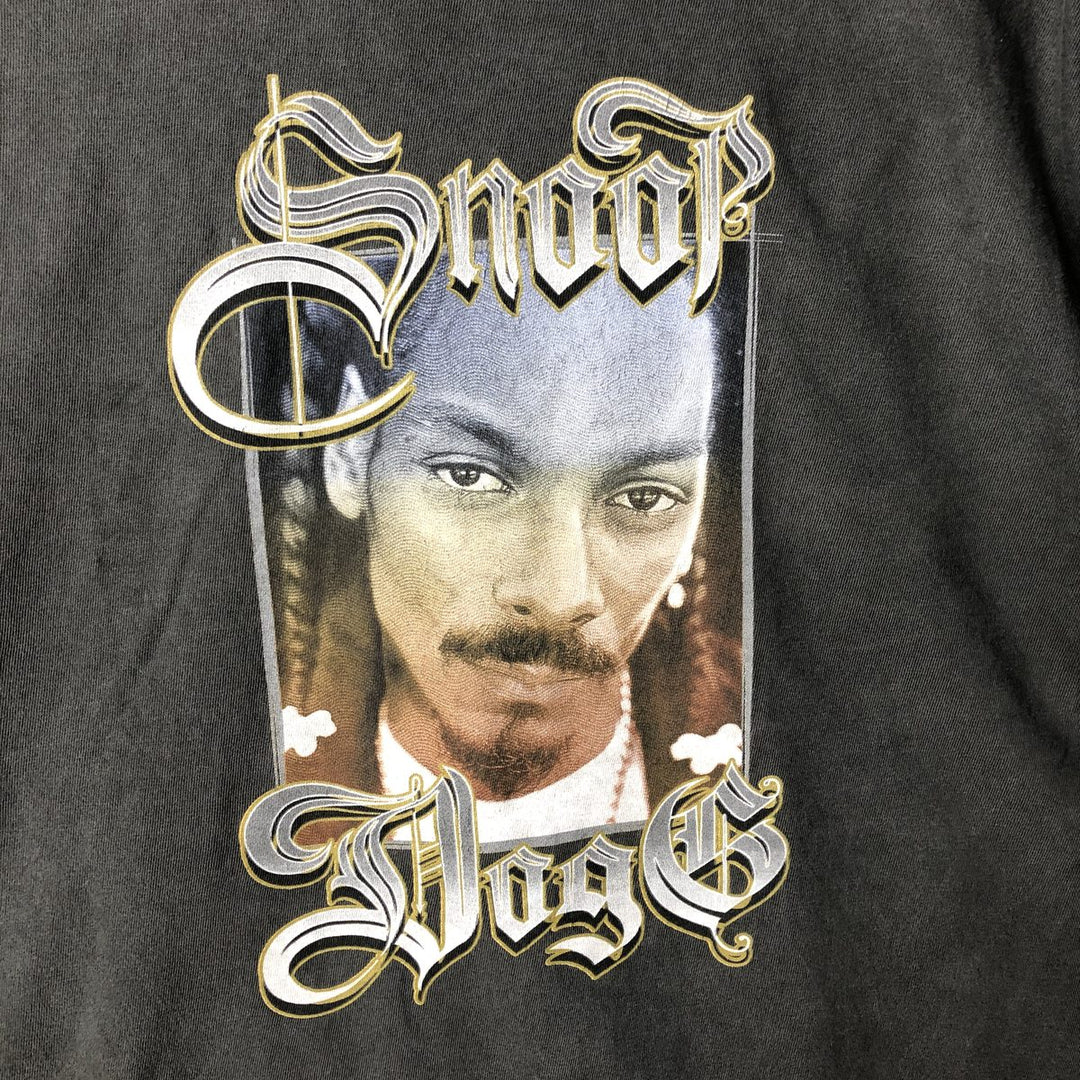 CROSS COLORS SNOOP DOGG Rap T-Shirt, Men's Size L cotton Charcoal Vintage Second Hand