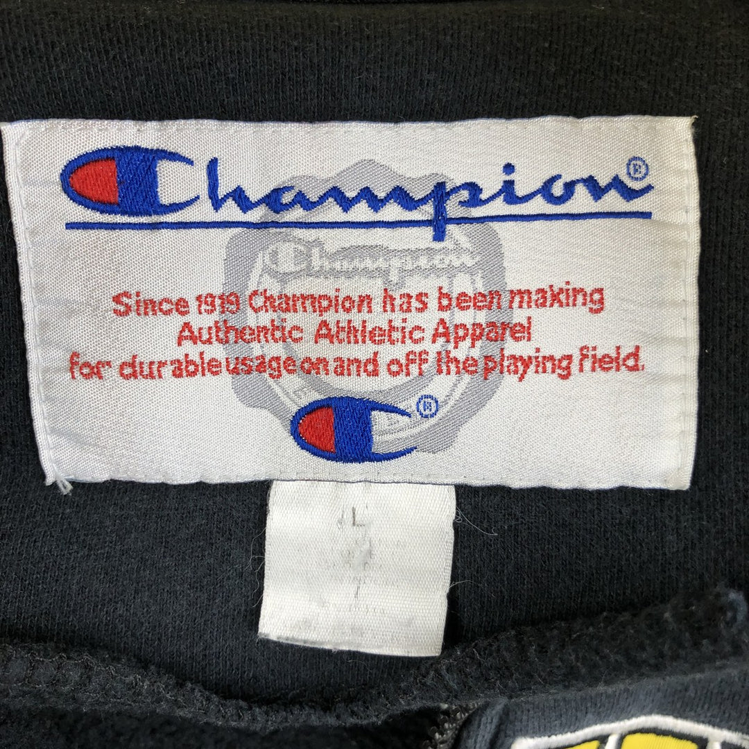 Champion Half-Zip Sweatshirt, Men's Size L unclear Navy blue Vintage Second Hand