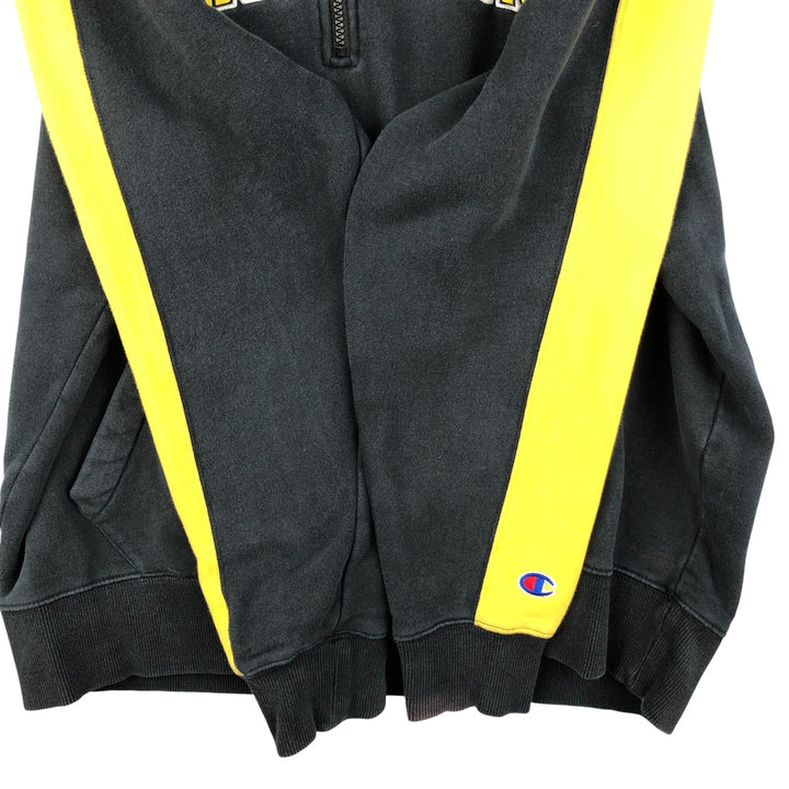 Champion Half-Zip Sweatshirt, Men's Size L unclear Navy blue Vintage Second Hand