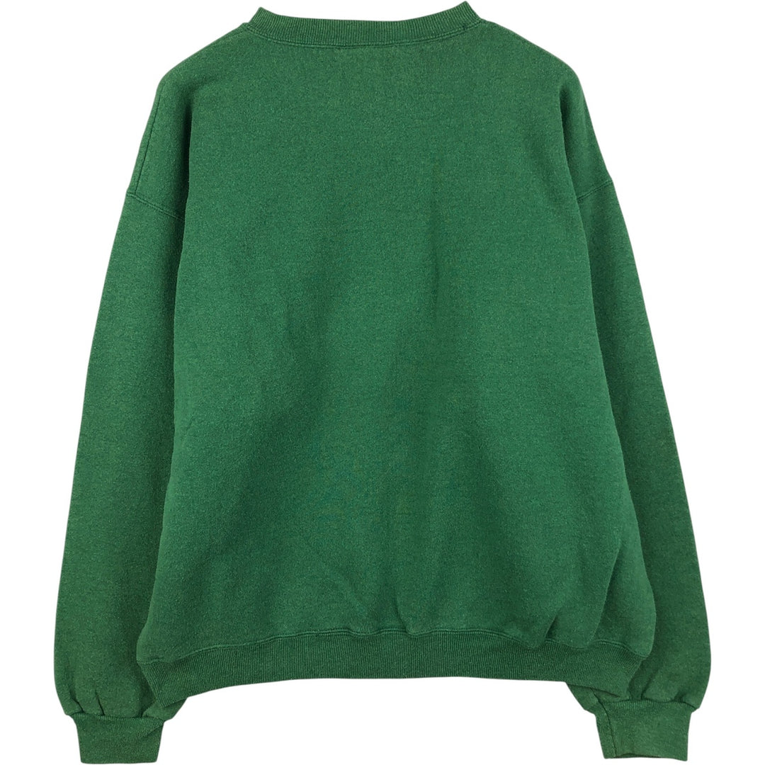 Vintage 90'S Lee printed sweatshirt, made in USA, size L for men cotton Green type dark green Vintage Second Hand