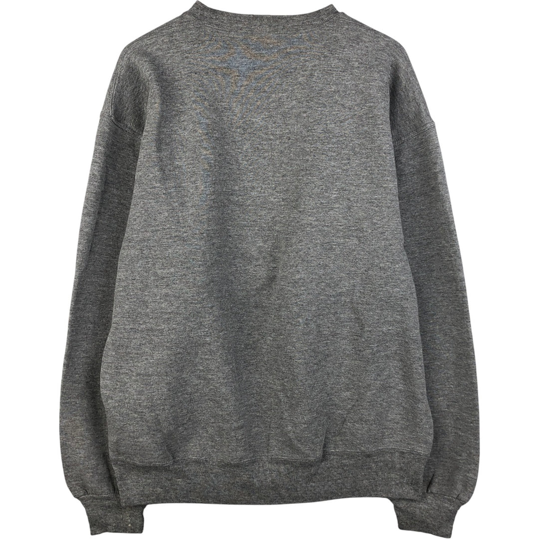 90'S Russell Broadway Video Advertising Sweatshirt, Made in USA, Men's Size Large, Vintage polyester gray type Vintage Second Hand