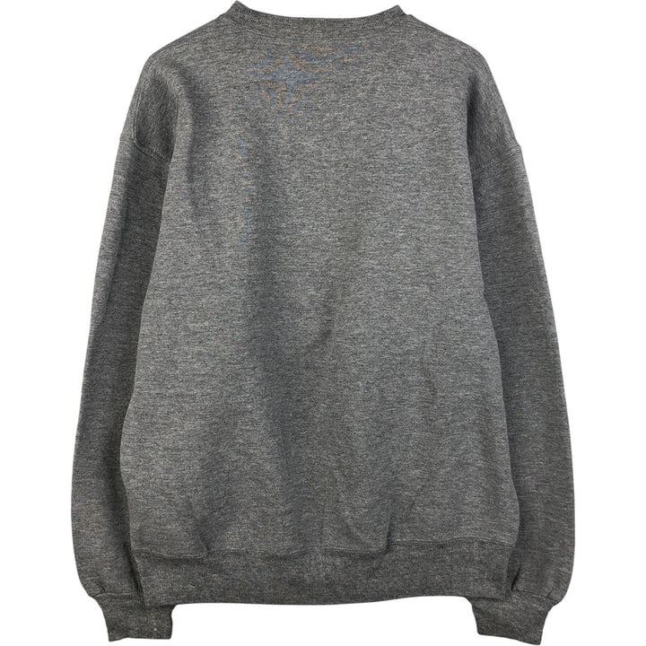 90'S Russell Broadway Video Advertising Sweatshirt, Made in USA, Men's Size Large, Vintage polyester gray type Vintage Second Hand