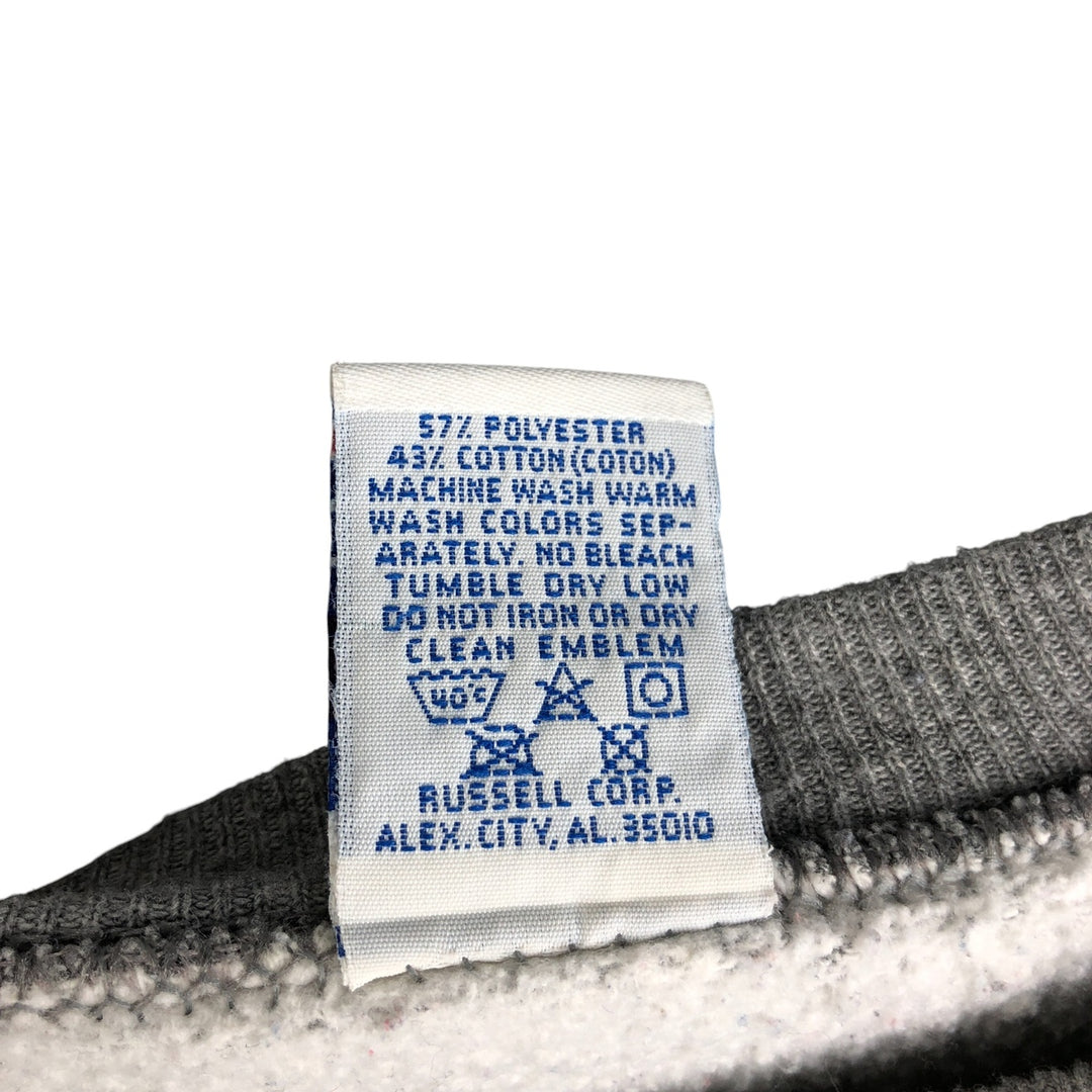 90'S Russell Broadway Video Advertising Sweatshirt, Made in USA, Men's Size Large, Vintage polyester gray type Vintage Second Hand