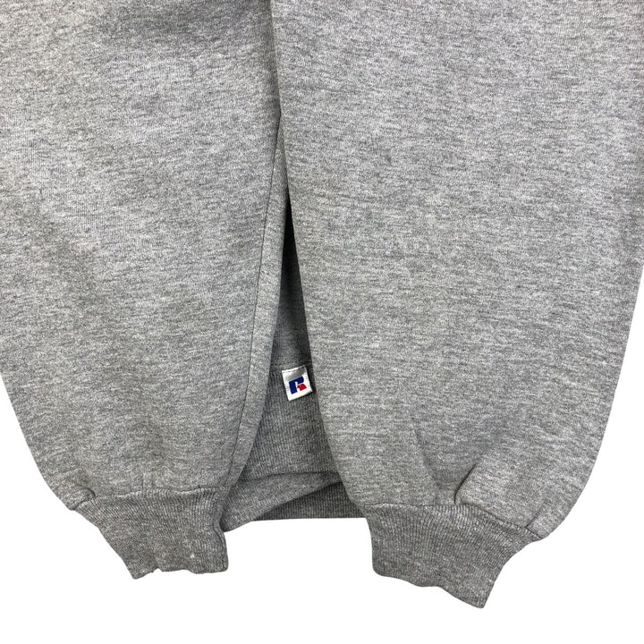 90'S Russell Broadway Video Advertising Sweatshirt, Made in USA, Men's Size Large, Vintage polyester gray type Vintage Second Hand
