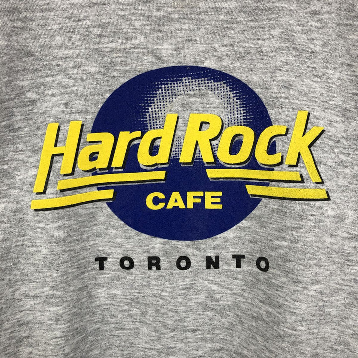 Vintage 90'S Cadillac HARD ROCK CAFE advertising sweatshirt, Made in Canada, Men's Size L cotton gray type Vintage Second Hand