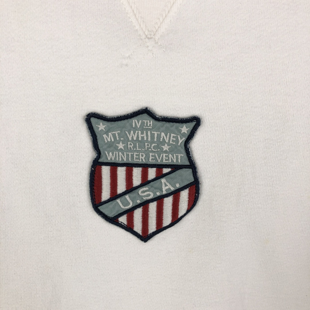 Ralph Lauren POLO by Ralph Lauren sweatshirt, men's size M cotton white type Vintage Second Hand