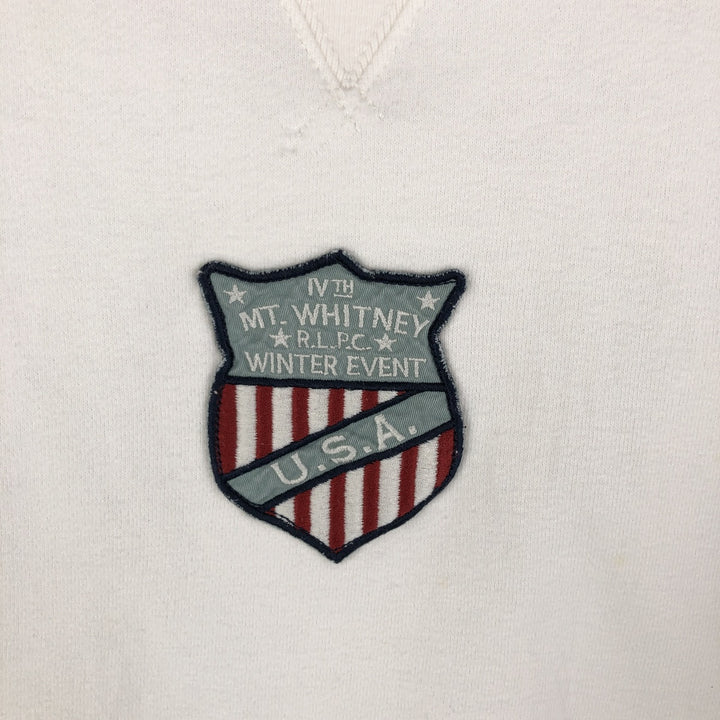Ralph Lauren POLO by Ralph Lauren sweatshirt, men's size M cotton white type Vintage Second Hand